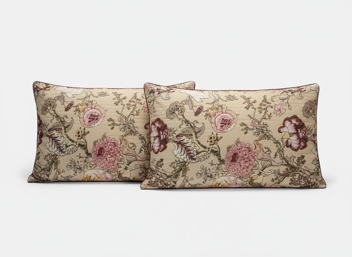 Vintage Garden Cotton Bedsheet - Emenaura