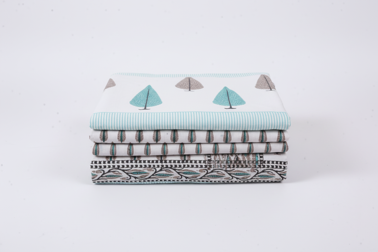 Printed Percale Cotton Bedsheet - Emenaura