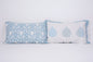 Blue and White block print bedsheet - Emenaura