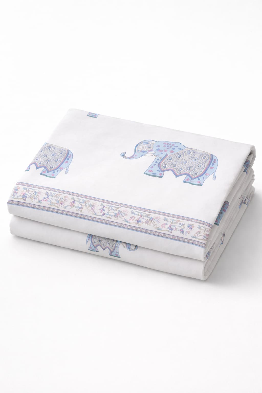 Elephant printed Percale Cotton Bedsheet - Emenaura