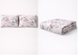 Pink Floral Print Bedsheet- Pure Cotton - Emenaura