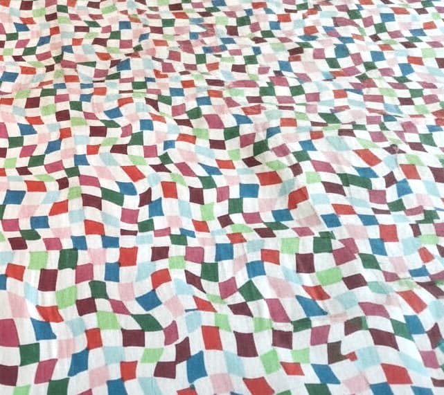 Pastel Mosaic Cotton Tablecloth - Emenaura