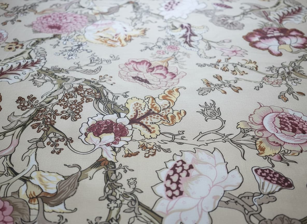 Vintage Garden Cotton Bedsheet - Emenaura