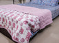 Pink & White Cotton Quilt - Emenaura