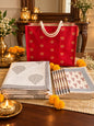 Emenaura festive percale bedsheet set with marigold textiles and six premium cotton placemats for a vibrant home decor.