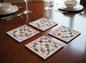 Pastel Patchwork Cotton Coasters (Set of 4) - Emenaura