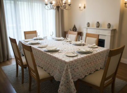 Betty Bloom Cotton Tablecloth - Emenaura