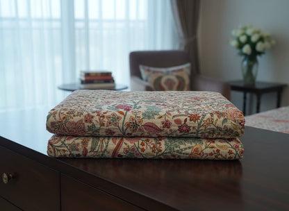 Meadow Muse Cotton Bedsheet - Emenaura