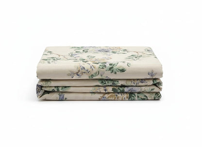 Ivory Bloom Cotton Bedsheet - Emenaura