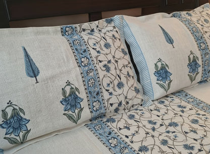 Hand Block Print TNT Bed Cover - Emenaura