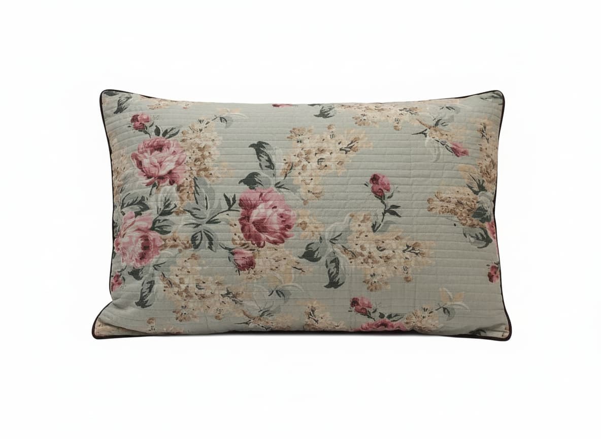 Blush Garden Cotton Bedsheet - Emenaura