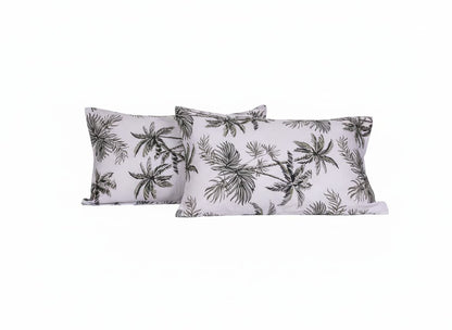 Coastal Palm Percale Weave Bedsheet - Emenaura