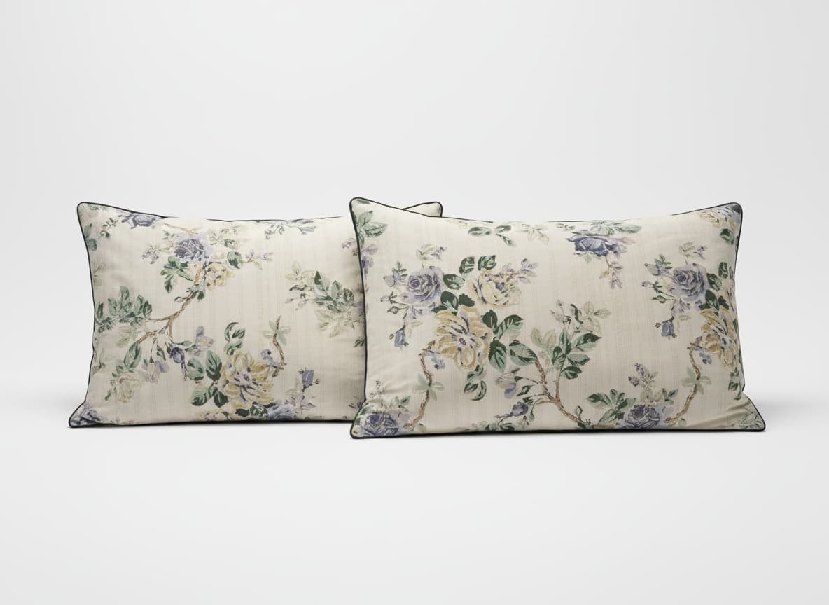 Ivory Bloom Cotton Bedsheet - Emenaura
