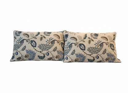 Blue Garden Cotton Bedsheet - Emenaura