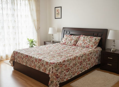 Rajasi Bloom Cotton Bedsheet - Emenaura