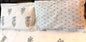 White & Blue Floral Printed Percale Cotton Bedsheet